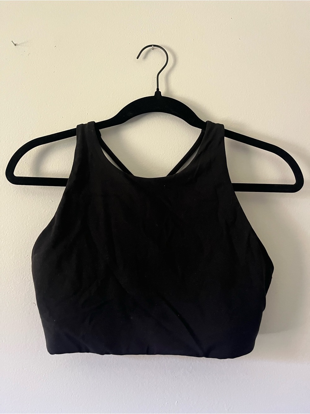 Athleta Black Hyper Focused High-Neck Sports Bra